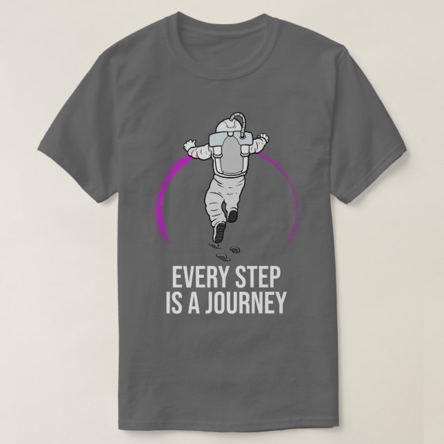 Astronaut Step Journey T Shirt (Design framsida)