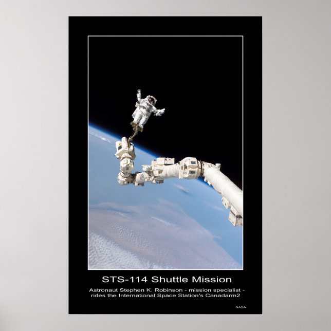 Astronaut Stephen K. Robinson Internationell Space Poster (Framsidan)