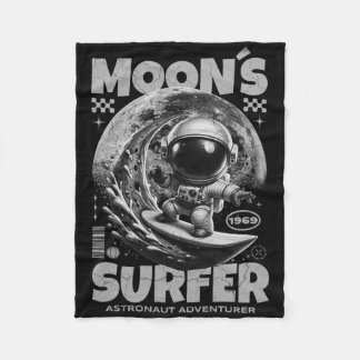 Astronaut Surfare Design, Moon Surfing Rymd Kosmis Fleecefilt