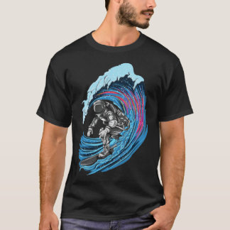 Astronaut Surfer Snyggt Space T Shirt