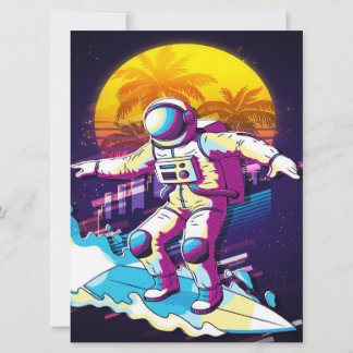 Astronaut Surfing Perfekt Gift Idea, Vintage Gift