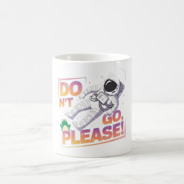 Astronaut svävande i rymden Kosmisk Äventyr Kaffemugg
