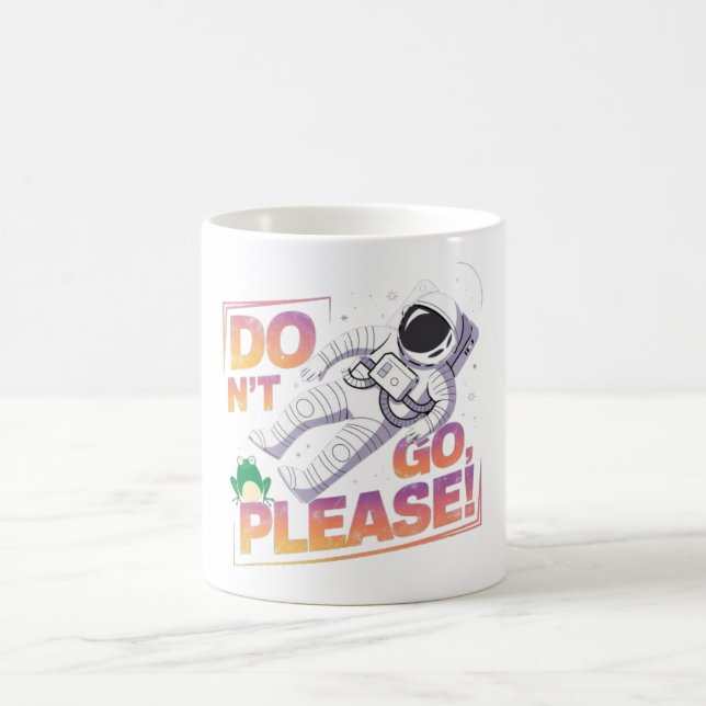 Astronaut svävande i rymden Kosmisk Äventyr  Kaffemugg (Center)