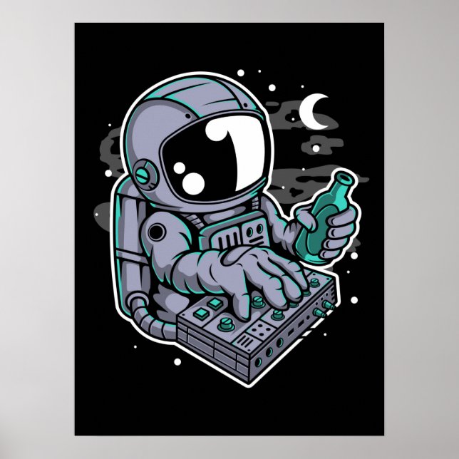 Astronaut Synthesizer Poster (Framsidan)