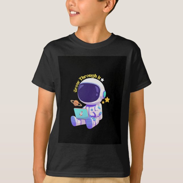 Astronaut t-shirt rymd tema  (Framsida)