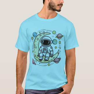 Astronaut T-Shirt: Uppmjukning vid Måne T Shirt