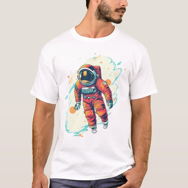 Astronaut T-Shirts - Bära Kärlek för rymd (Framsida)