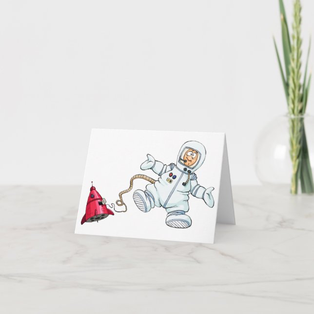 astronaut tack kort (Framsida)