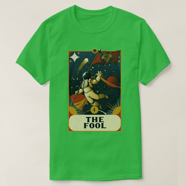 Astronaut Tarot Fool av Tobe Fonseca T Shirt (Design framsida)