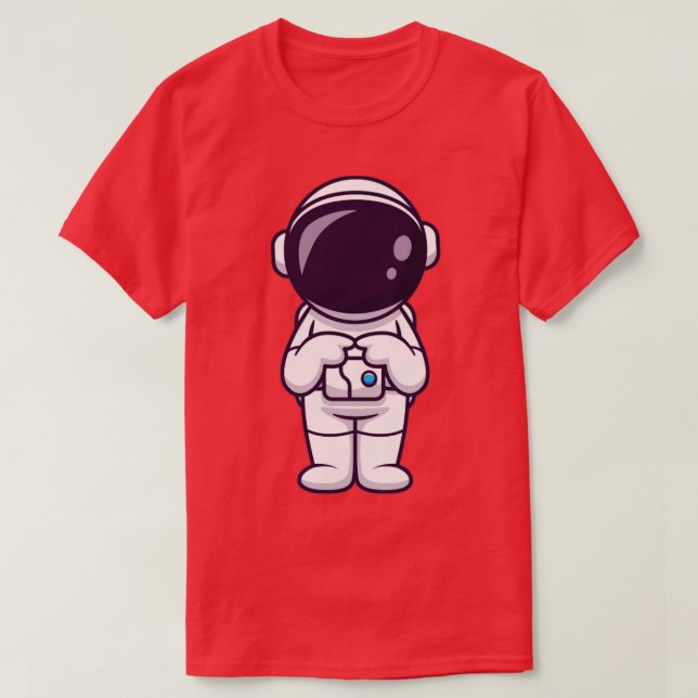 Astronaut-Tecknaden är förvirrad T Shirt (Design framsida)