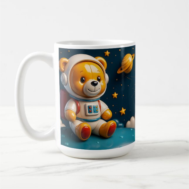 Astronaut Teddy Cut Kaffemugg (Vänster)