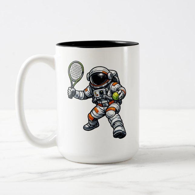Astronaut Tennis Två-Tonad Mugg (Vänster)
