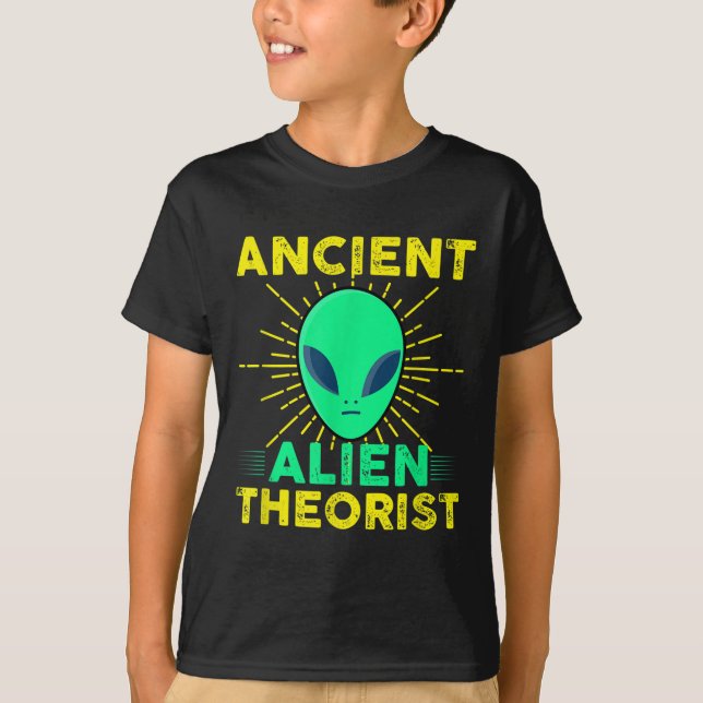 Astronaut-teorister säger: "Alien Head". T Shirt (Framsida)