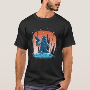 Astronaut Texan Flagga Proud Texas Måne Landing Te T Shirt