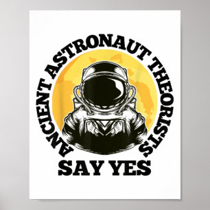 Astronaut Theorist säger ja, full moon& Poster