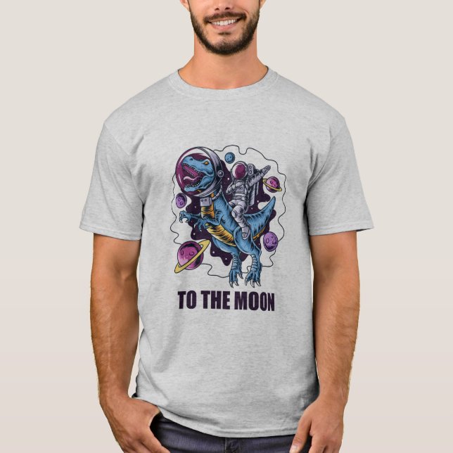 astronaut till måne t shirt (Framsida)