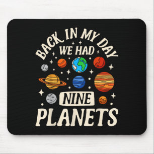 Astronaut Tillbaka På Min Tid Hadde Vi Nio Planete Musmatta