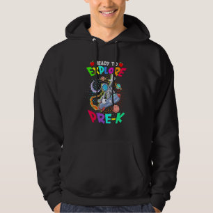 Astronaut Tillbaka Till Skolan Redo Att Utforska Hoodie