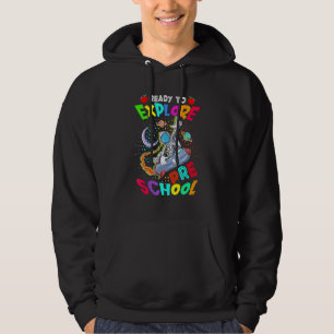 Astronaut Tillbaka Till Skolan Redo Att Utforska Hoodie