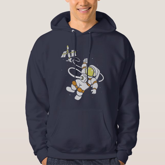 Astronaut Tröja Med Luva (Framsida)