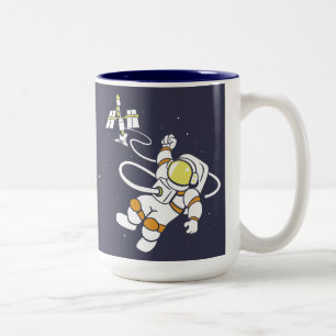 Astronaut Två-Tonad Mugg