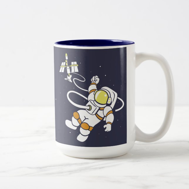 Astronaut Två-Tonad Mugg (Höger)