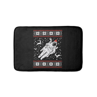 Astronaut Ugly jul Sweater Julafton Space Älskare Badrumsmatta