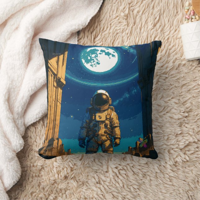 Astronaut under den himmelska porten kudde (Filt)