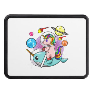 Astronaut Unicorn Riding Narwhal Space Universe Dragkroksskydd