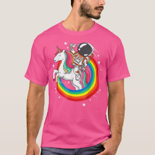 Astronaut Unicorn Space Galay Magic Rainbow T Shirt