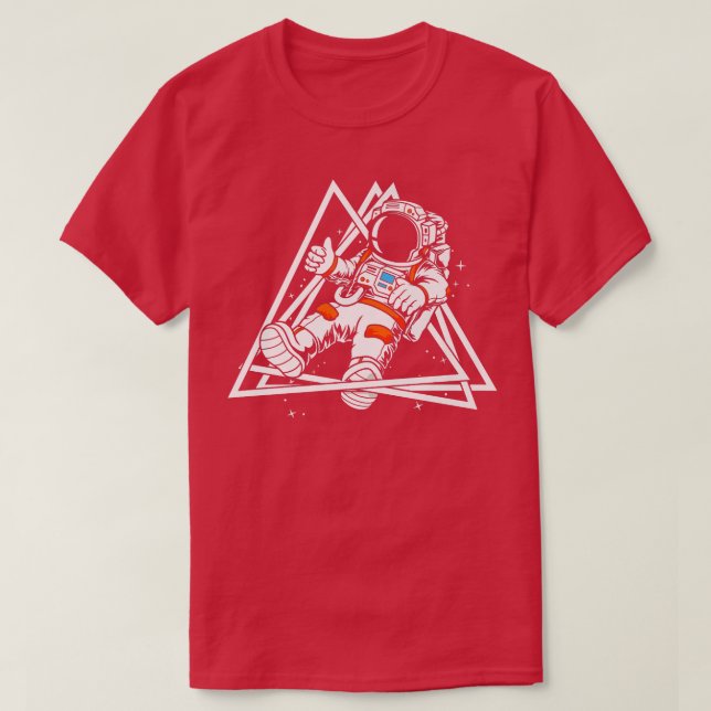 Astronaut Universe Galay Space Frakt Rocket Planet T Shirt (Design framsida)
