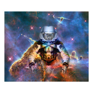 Astronaut-upplösning Fototryck