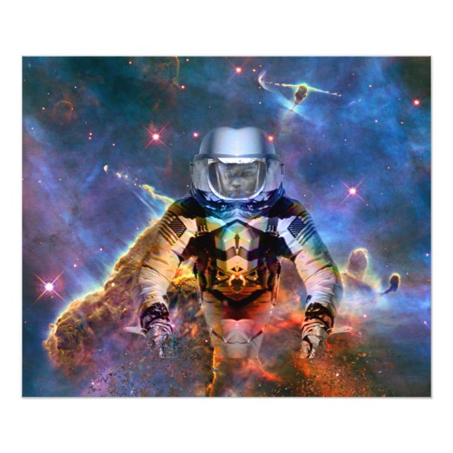 Astronaut-upplösning Fototryck (Framsidan)