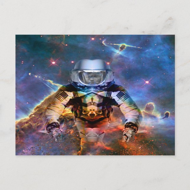 Astronaut-upplösning Vykort (Framsida)