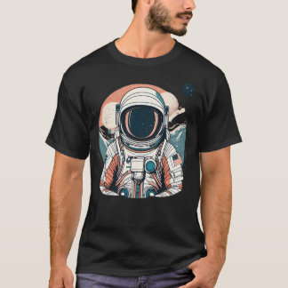 Astronaut Usa T Shirt