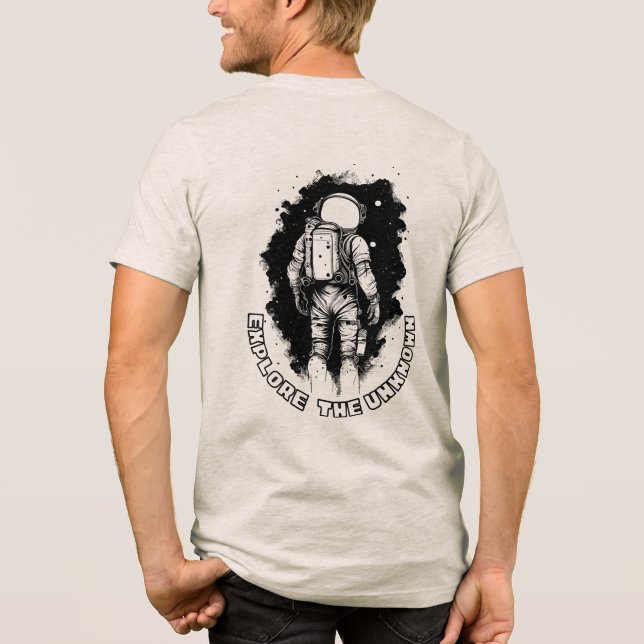 Astronaut “Utforska det okända”  T Shirt (Baksida)