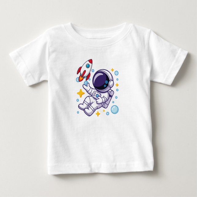Astronaut Vacker Design  T Shirt (Framsida)