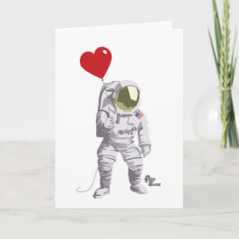 Astronaut Valentine Helgkort