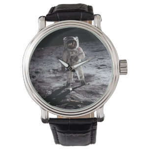 Astronaut vid Måne Armbandsur