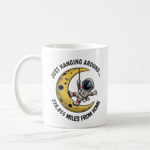 Astronaut vid Måne Kaffemugg