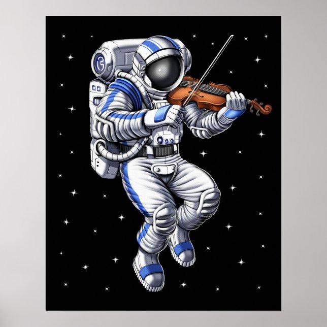 Astronaut Violin Player Poster (Framsidan)