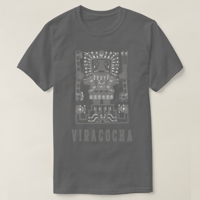 Astronaut Viracocha Gift Idea för peru gua T Shirt (Design framsida)