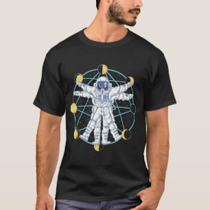 astronaut vitruvian t shirt
