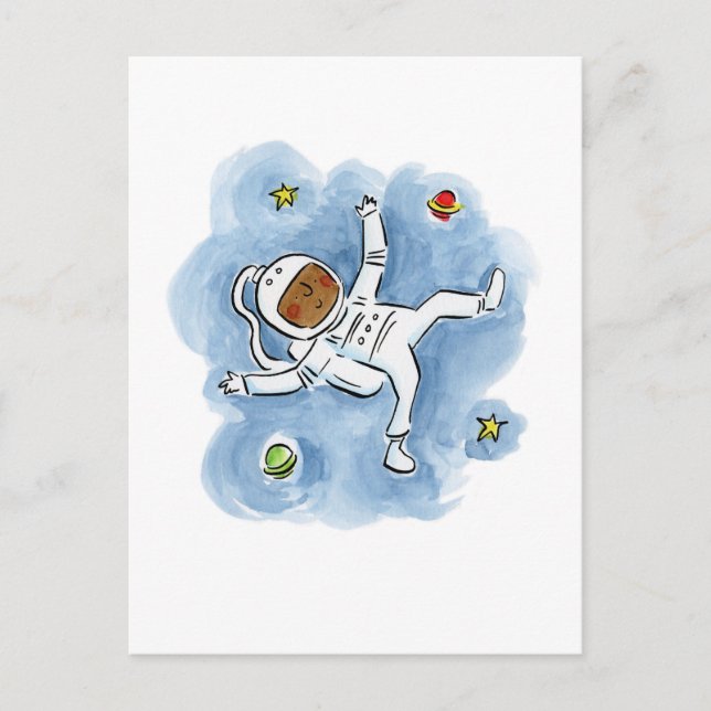 Astronaut Vykort (Framsida)