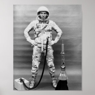 Astronaut Walter Schirra av Sigma 7 (MORSA-8) Poster