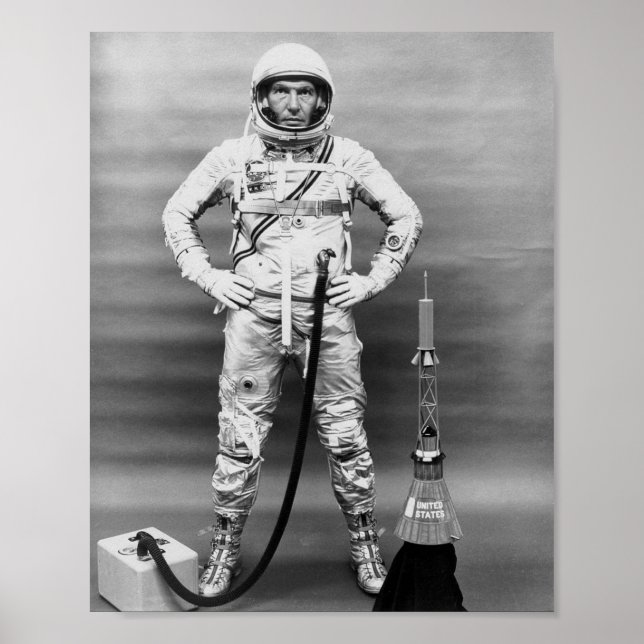 Astronaut Walter Schirra av Sigma 7 (MORSA-8) Poster (Framsidan)