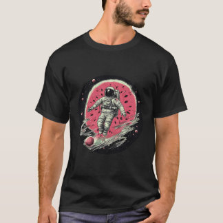 Astronaut Watermelon in Space T Shirt
