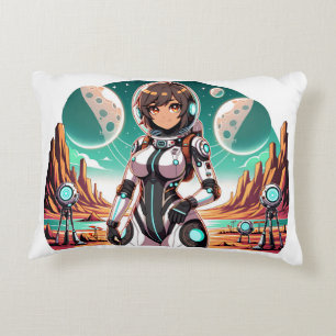Astronaut Woman Prydnadskudde