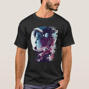 Astronaut Woman Space Astronomy Älskare T Shirt