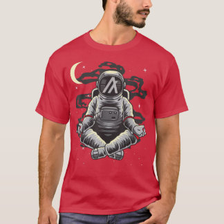 Astronaut Yoga Algorand ALGO Coin To The Moon Cryp T Shirt